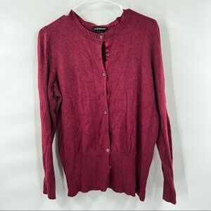Lane Bryant red cardigan sweater 14/16